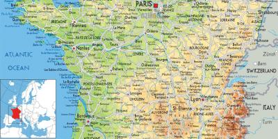 Waar is Frankrijk op de kaart