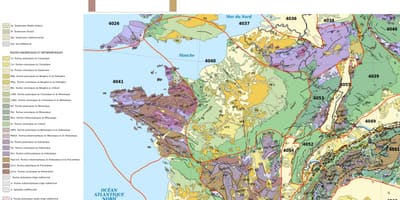 Geologische kaart van Frankrijk